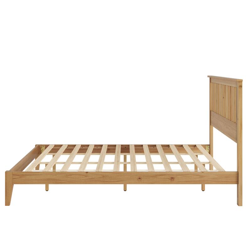 GDFStudio - Malinda Mission Wood Panel Bed with Slat Support