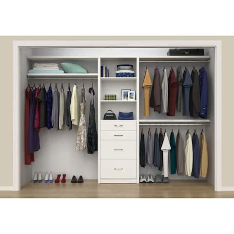 ClosetMaid SpaceCreations 50 to 121-inch Wide Closet Organizer System