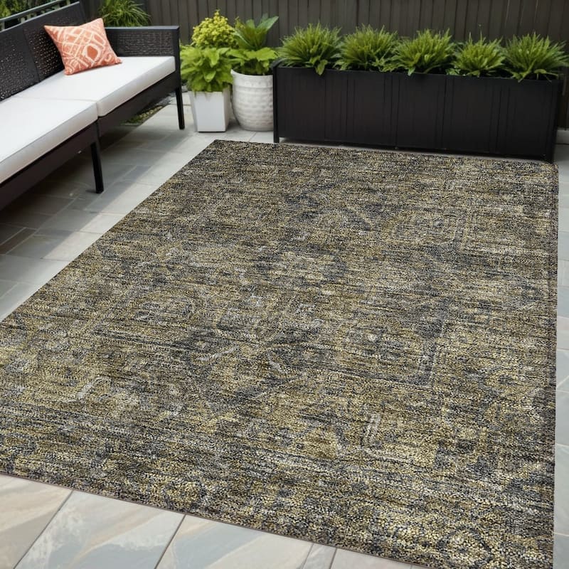 Paso Oriental Weather Resistant Timeless Grace Outdoor Rug - 5' X 8' - Multi