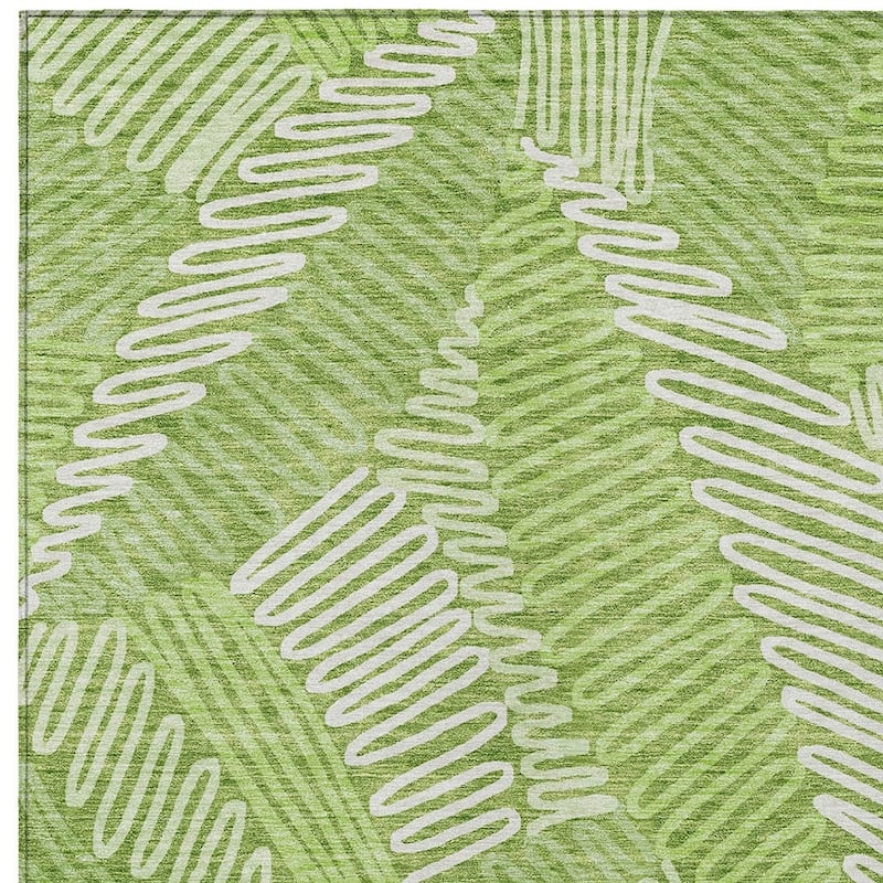 HomeRoots Floral Transitional Rectangle Outdoor Rug