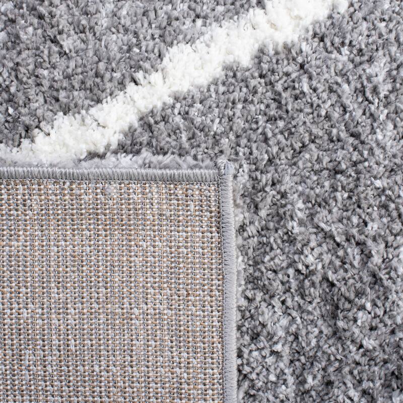SAFAVIEH August Shag Todorka Trellis 1.26-inch Thick Rug