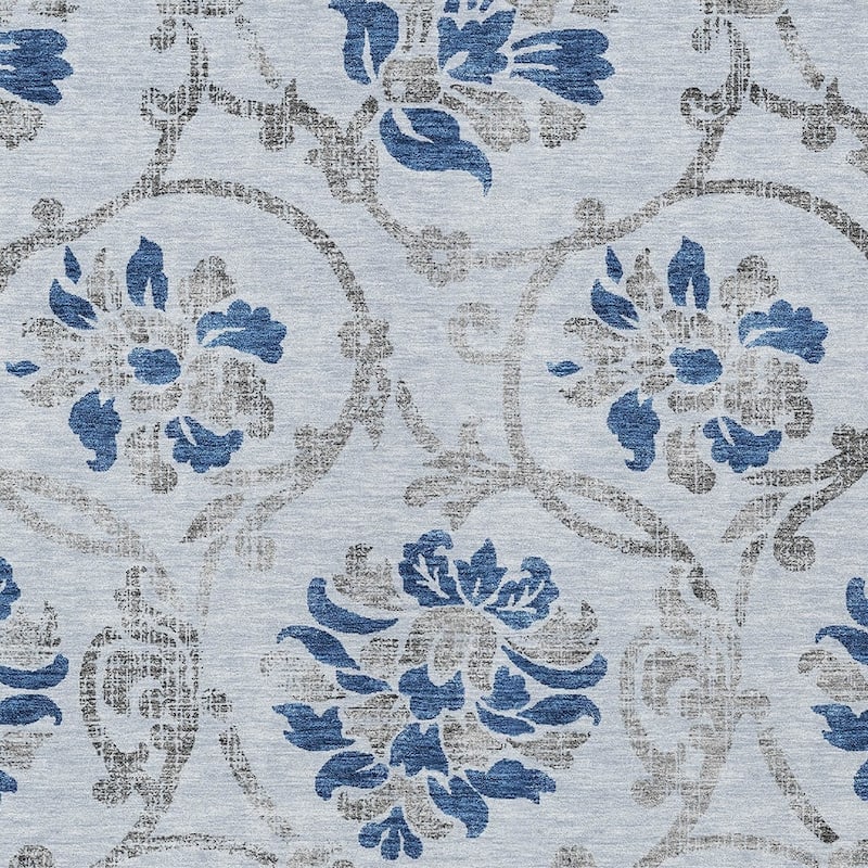HomeRoots Floral Traditional Rectangle Outdoor Rug
