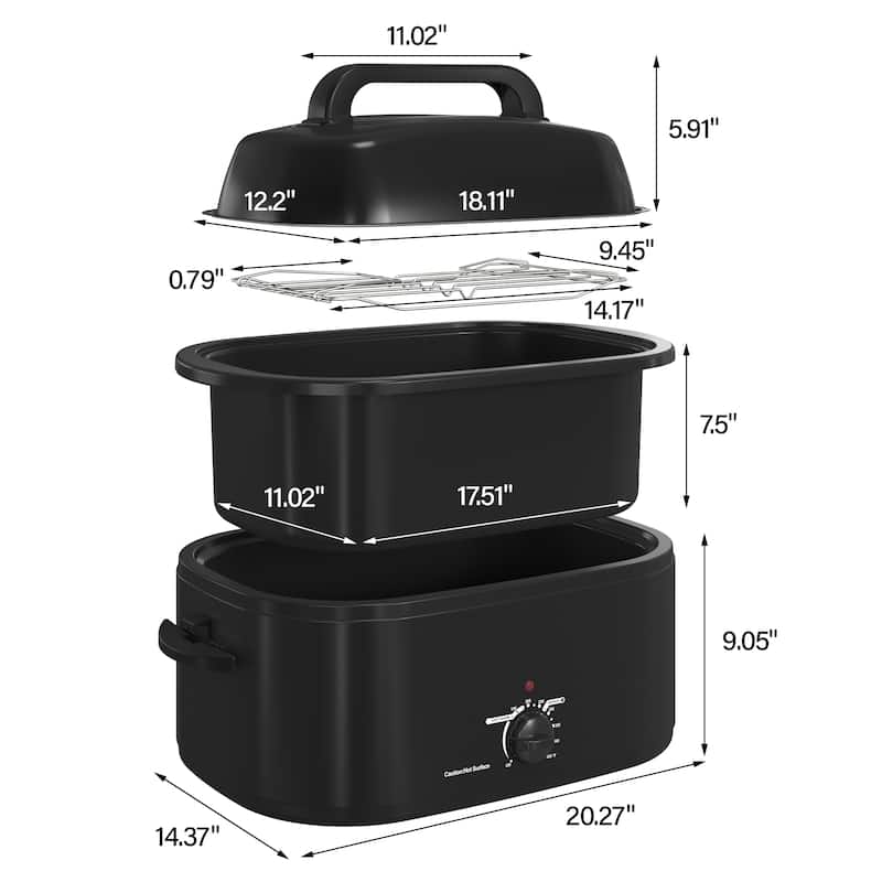 Royalcraft Roaster Oven with Removable Pan