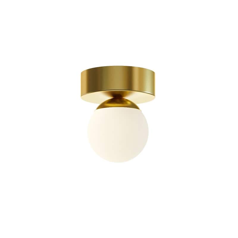 AFX Pearl LED Flush Mount - Satin Brass