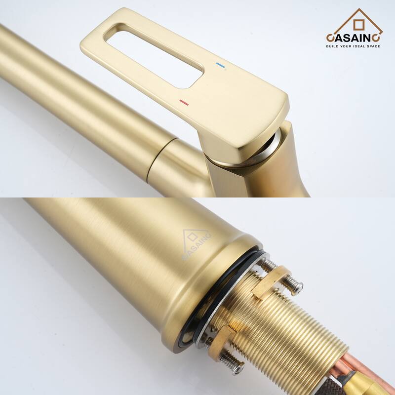 Single Handle Pull Down Sprayer Kitchen Faucet