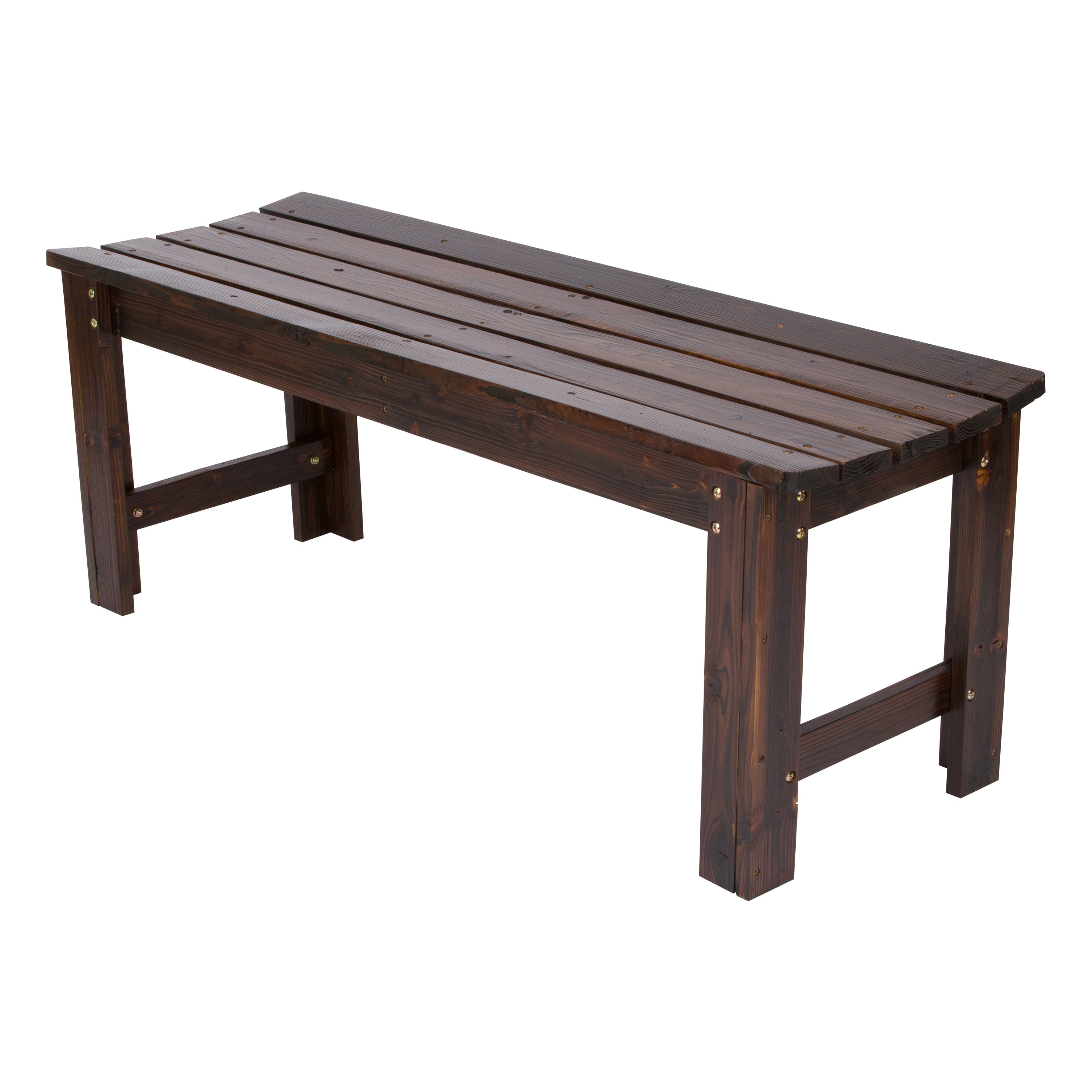 Shine Outdoor Patio Backless Garden Bench