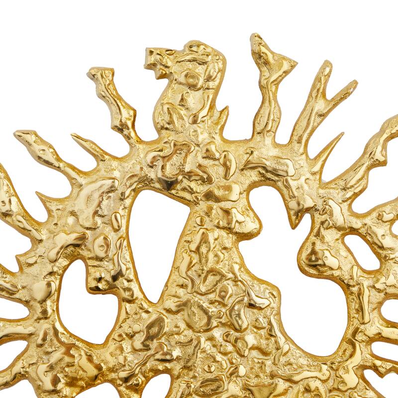 Gold Aluminum Modern Wall Decor (Set of 3)