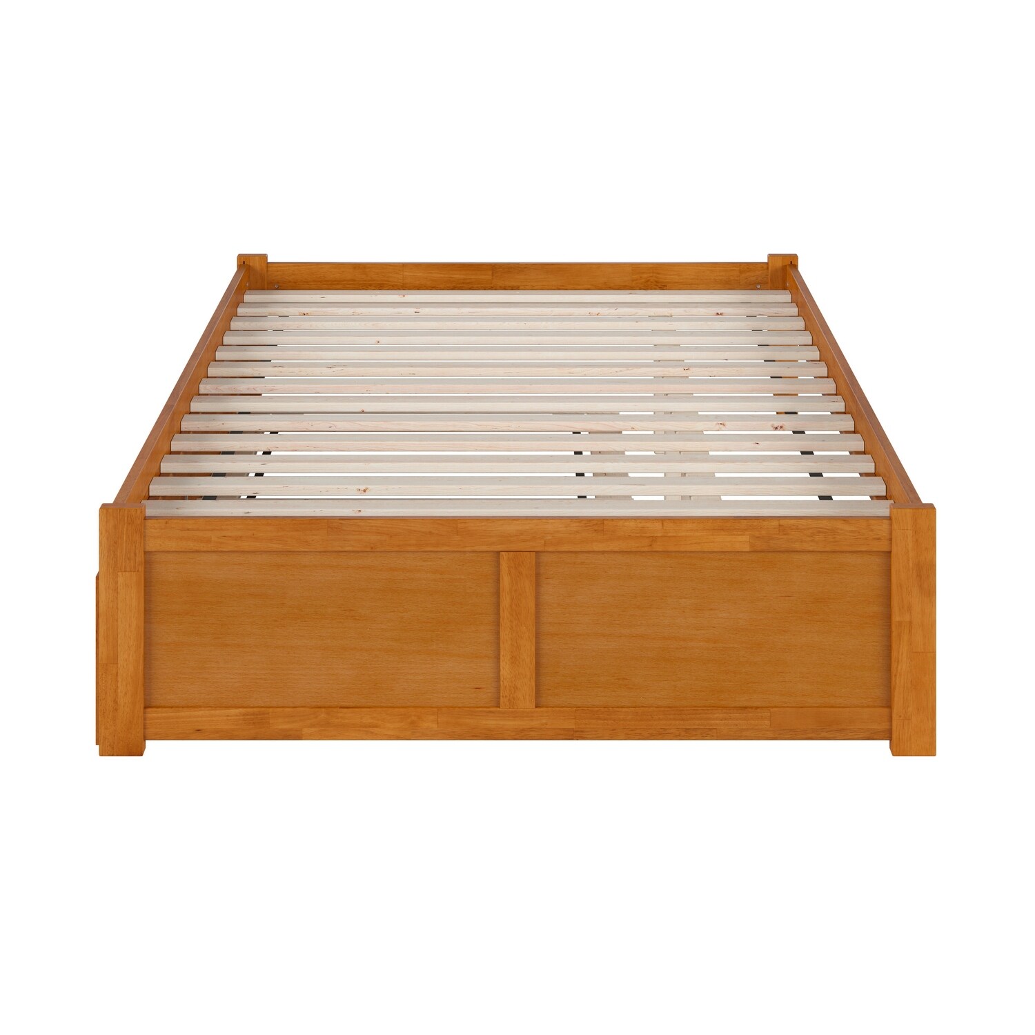 Concord Platform Bed with Footboard and Twin Trundle Bed Bed