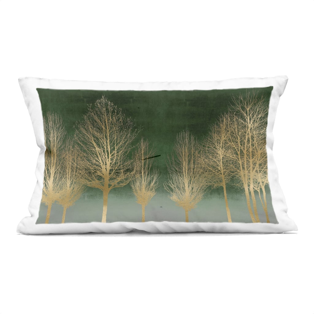 Stupell Gold Gradient Forest Decorative Printed Throw Pillow Design by Kate Bennett