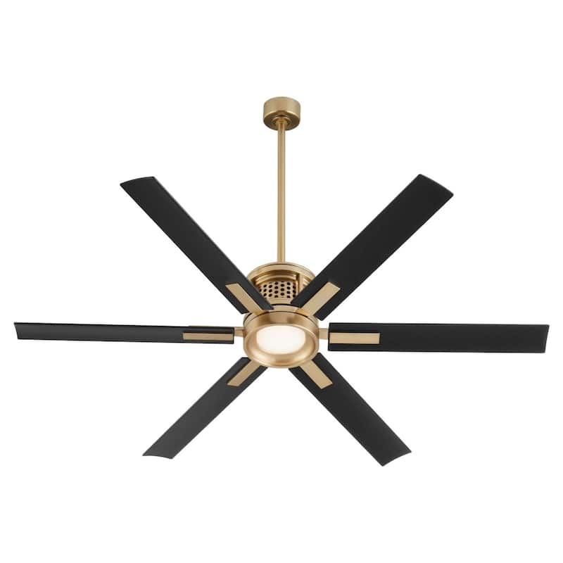 Quorum International 10656 Zeus 65" 6 Blade Indoor / Outdoor Ceiling