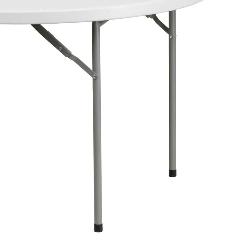 48" Round Granite White Plastic Event and Party Folding Table