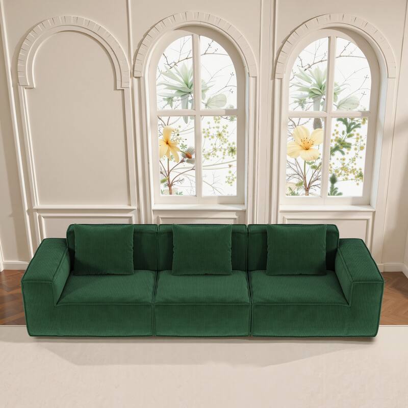 118-Inch Modular Sofa Can Be Converted Into An Oversized Sofa Bed Free Conversion Sofa,Three-Person Combination