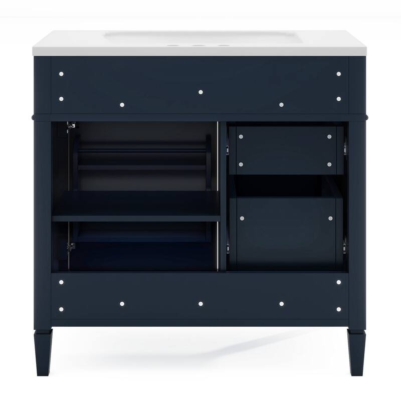 36"Wall Mounted Bathroom Vanity with Resin Sink
