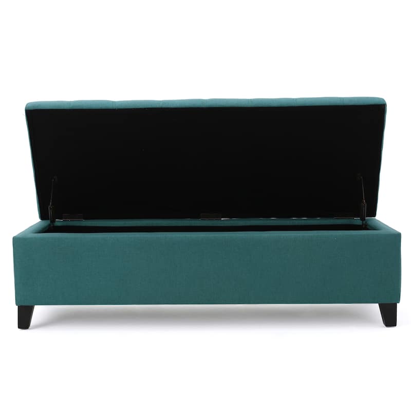 Mission Tufted Fabric Storage Ottoman Bench by Christopher Knight Home - 50.50"L x 18.75"W x 16.00"H