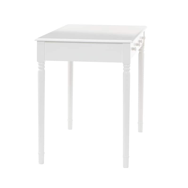 SEI Furniture Waterfront 2-drawer White Writing Desk