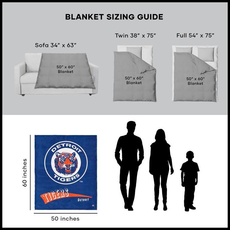 MLB CC Throwback Silk Touch Sherpa Throw Blanket
