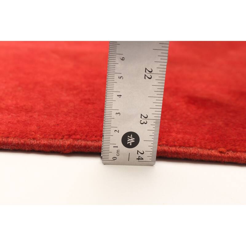 ECARPETGALLERY Hand-knotted Color Transition Red Wool Rug - 2'8 x 6'5