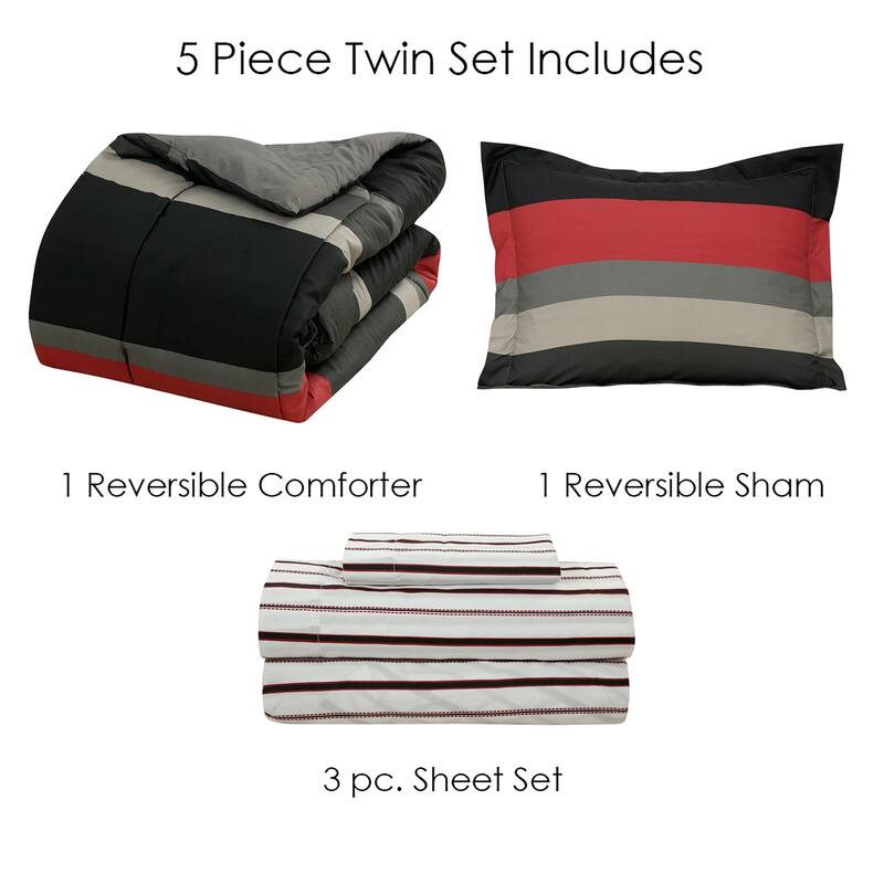 Rugby Stripe Bed in a Bag