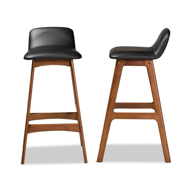 Darrin Mid-Century Modern 2-PC Bar Stool Set