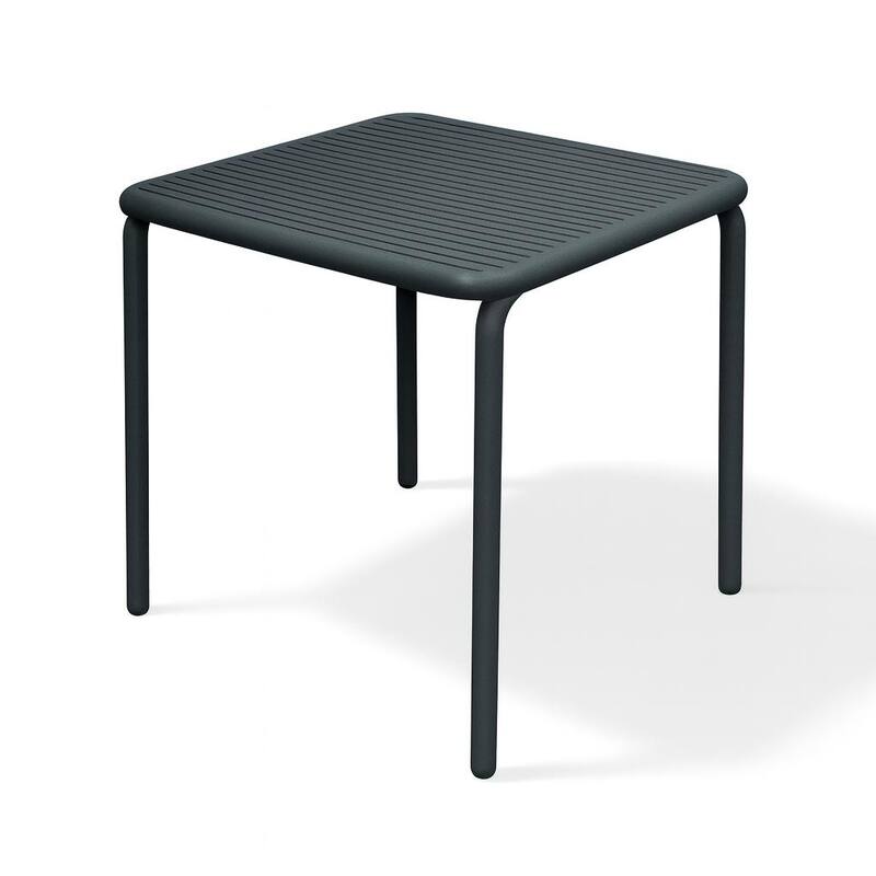 Brene 31" Square Contract Grade Outdoor Dining Table Set with 4 Chairs