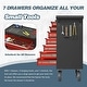 preview thumbnail 21 of 28, 7-Drawer Heavy Duty Rolling Tool Chest Tool Storage Box - N/A