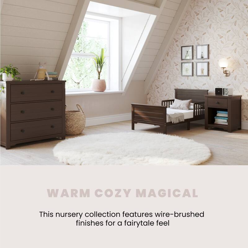 Woodland Toddler Bed with Rails by Forever Eclectic