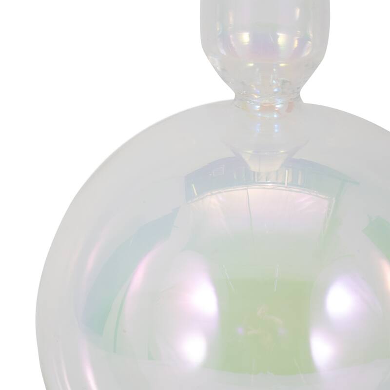 Glass Modern Bubble Taper Candle Holder