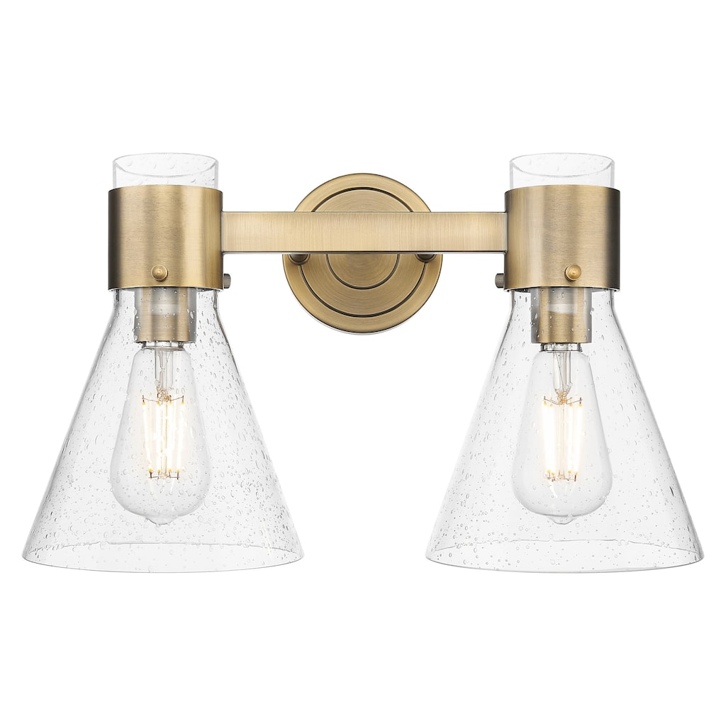 Innovations Lighting 464-2W-G464C-7SDY Lawton Cone 2 Light 16" Wide