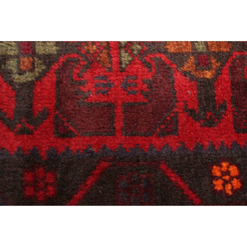 ECARPETGALLERY Hand-knotted Teimani Red Wool Rug - 3'5 x 5'10