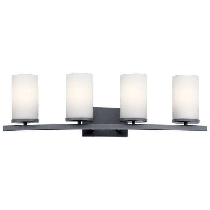 Kichler Crosby 4 Light 31" Wide Bathroom Vanity Light - Black