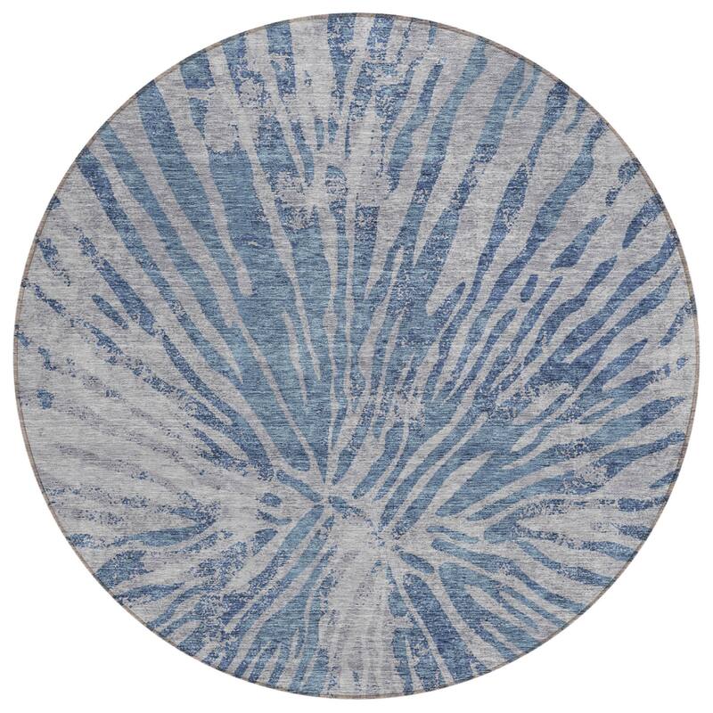 HomeRoots Abstract Transitional Rectangle Outdoor Rug
