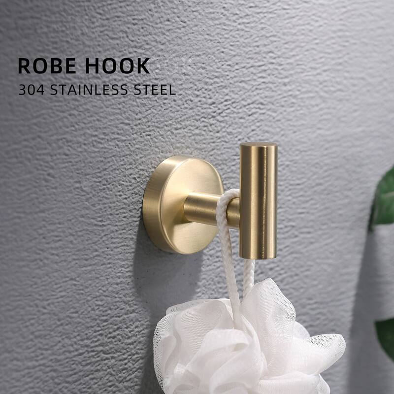 8-Pieces Bathroom Accessories Set,Stainless Steel Bathroom Hardware Set, Bath Towel Bar Set