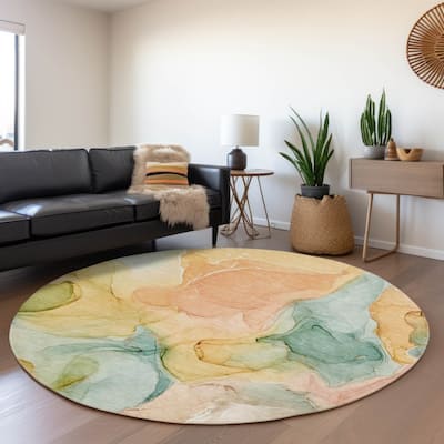 Premium Washable Super Soft Abstract Watercolor Mayfield Rug
