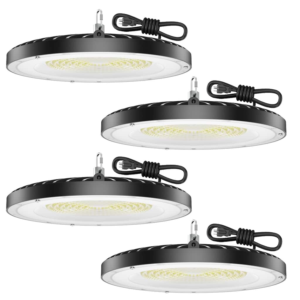 UFO LED High Bay Light 4 Pack for Warehouse and Garage