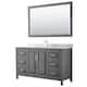Option Dark Gray / White Carrara Marble Top / Polished