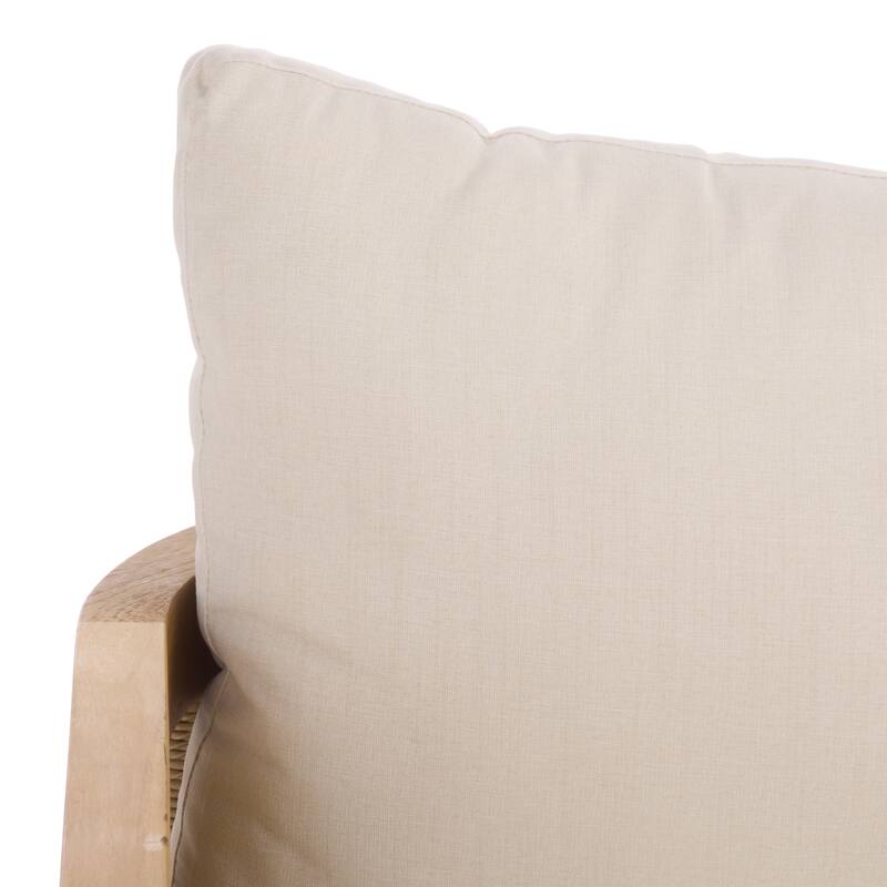 SAFAVIEH Couture Skipper Teak Patio Sofa - 69"W x 30"D x 24"H