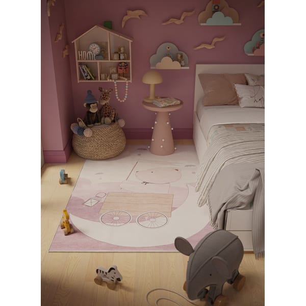 slide 2 of 4, Ginza Six Washable Dream Saga Adventure Kids Rug
