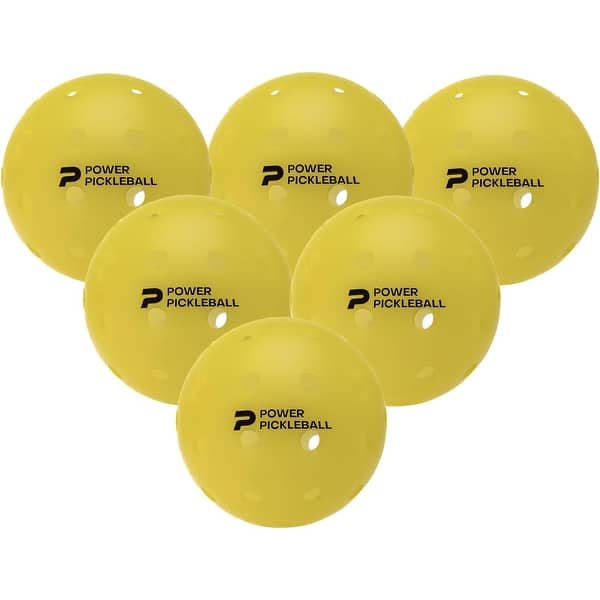 slide 1 of 1, Diadem 6-Pack Premier Power Pickleball Ball, Yellow