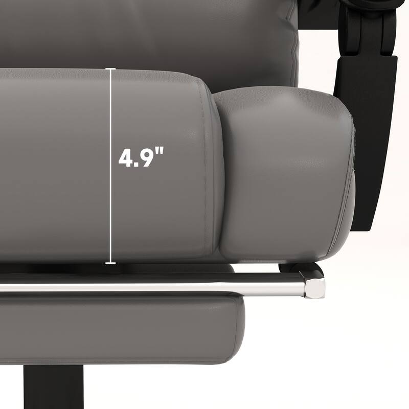 High Back Executive Office Chair 6 Point Vibration Massage Recliner Chair with Lumbar Support and Remote