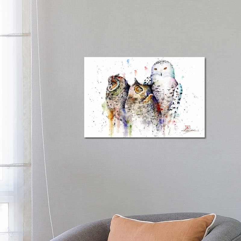iCanvas "Owls Don't Sleep" by Dean Crouser Canvas Print - 18x26x1.5