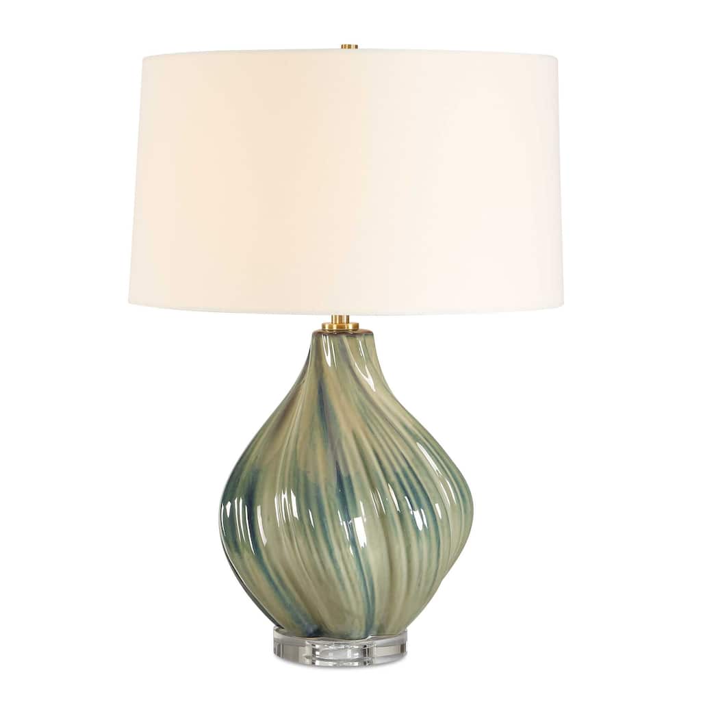 Uttermost Tausha Green Table Lamp - 18.00" W x 25.50" H x 18.00" D