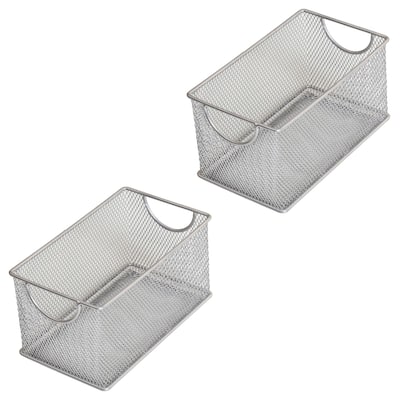 YBM Home All-Purpose Wire Mesh Storage Baskets: Organize Your Home with Open Bin Shelf Storage, Pack of 2