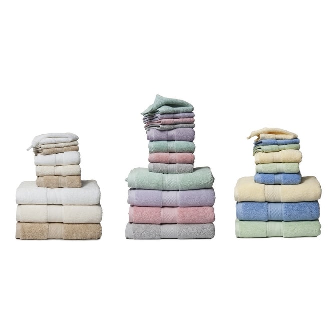 Zero Twist Hotel 6-Piece 100 Cotton Bath Towel Set