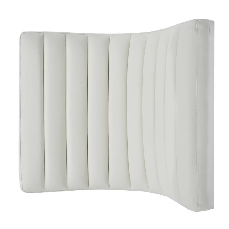 Modern 27" Accent Chair with Curved Back and Chrome-Finished Stainless Steel Legs