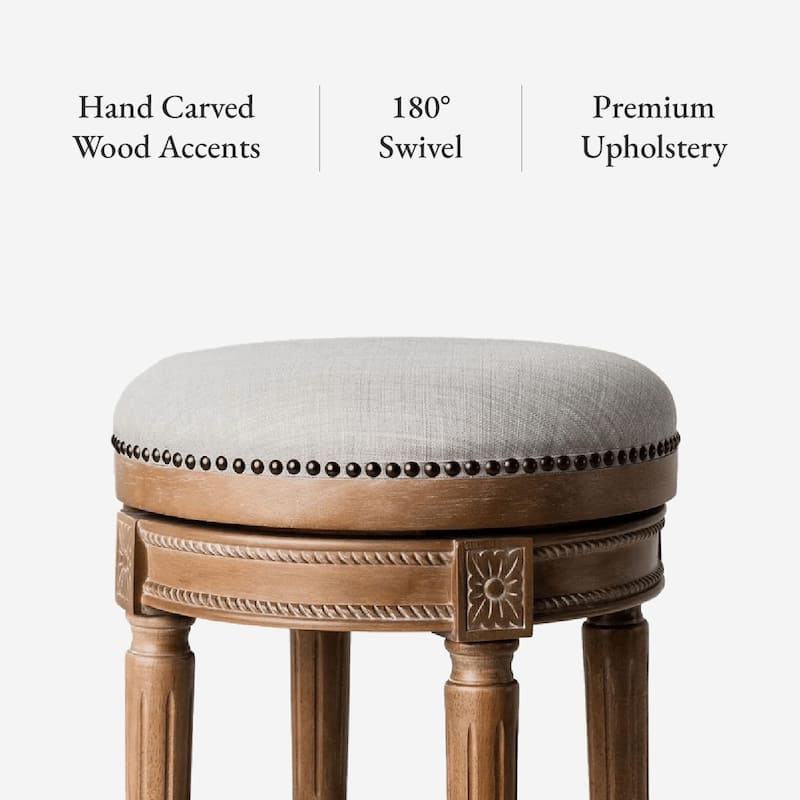 Maven Lane Pullman Backless Swivel Kitchen Stool