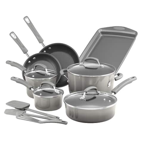 Rachael Ray Classic Brights 14pc Cookware Set with Bakeware and Tools
