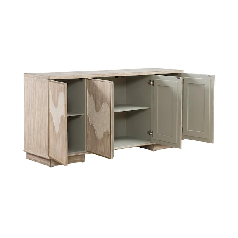 Liberty Furniture Terrace 4 Door Accent Cabinet - Width 69" x Depth 19" x Height 34"