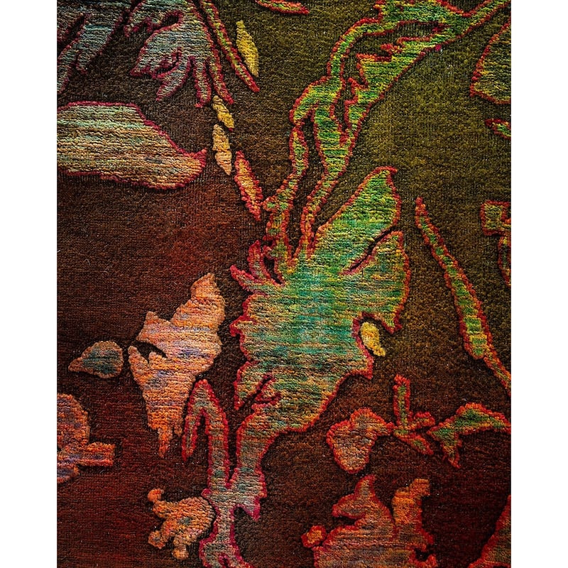 Vibrance, One-of-a-Kind Hand-Knotted Area Rug - Multi, 9' 10" x 13' 10" - 9' 10" x 13' 10"