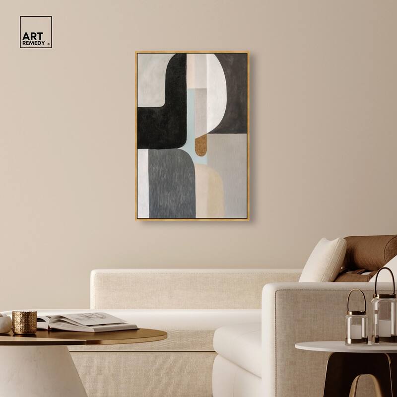 Interlocking Segments III Canvas by Art Remedy