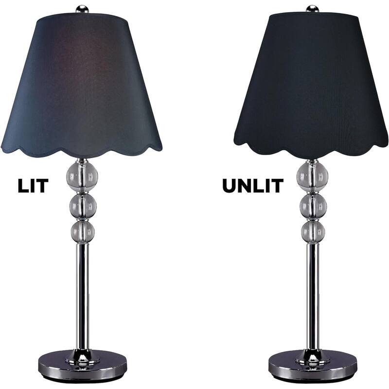 Royal Designs Scallop Empire Lamp Shade Set of 2 - 7 x 13 x 10